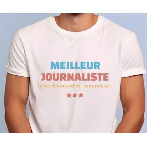 Cadeaux.com Tee shirt personnalise homme - Meilleur Journaliste