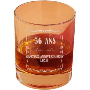 Cadeaux.com Verre à whisky personnalisable homme 56 ans