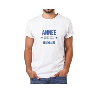 Cadeaux.com T-shirt blanc homme annee vintage annee 1963