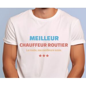 Cadeaux.com Tee shirt personnalise homme - Meilleur Chauffeur routier