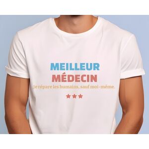 Cadeaux.com Tee shirt personnalise homme - Meilleur Medecin