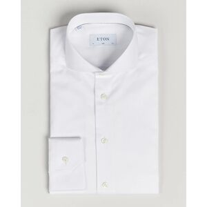 Eton Slim Fit Twill Cut Away Shirt White