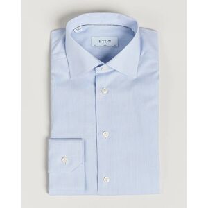 Eton Slim Fit Poplin Thin Stripe Shirt Blue/White