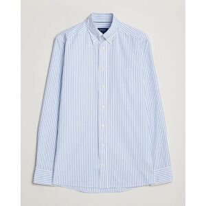 Eton Slim Fit Royal Oxford Stripe Button Down Light Blue
