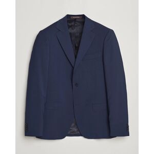 Oscar Jacobson Edmund Wool Stretch Blazer Blue