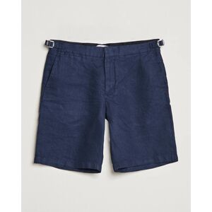 Orlebar Brown Norwich Linen Shorts Navy