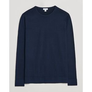 Sunspel Crew Neck Jumper Light Navy