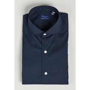 Finamore Napoli Milano Slim Fit Stretch Shirt Navy