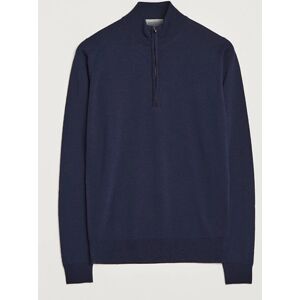 John Smedley Barrow Extra Fine Merino Half Zip Midnight