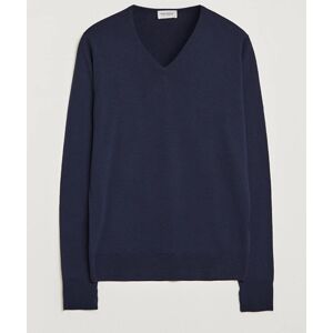 John Smedley Bobby Extra Fine Merino V-Neck Pullover Midnight