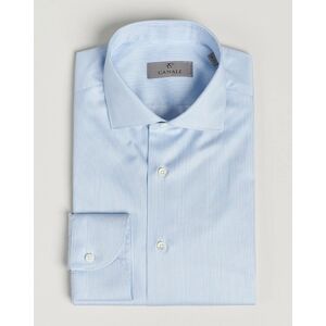 Canali Slim Fit Striped Cotton Shirt Light Blue