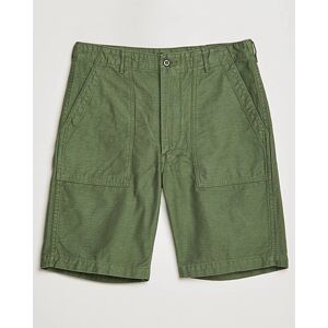 orSlow Slim Fit Original Sateen Fatigue Shorts Green