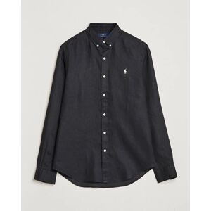 Polo Ralph Lauren Slim Fit Linen Button Down Shirt Polo Black