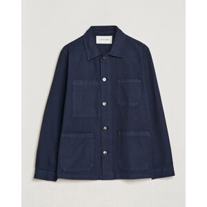 A Day's March Original Herringbone Overshirt Regular Fit Navy