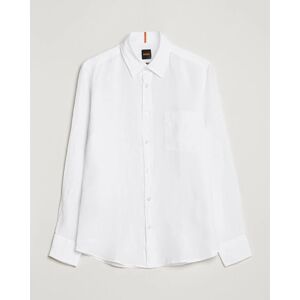 Boss ORANGE Relegant Linen Shirt White