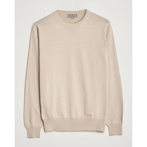 Canali Cotton Crew Neck Pullover Beige