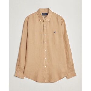 Polo Ralph Lauren Custom Fit Linen Button Down Vintage Khaki