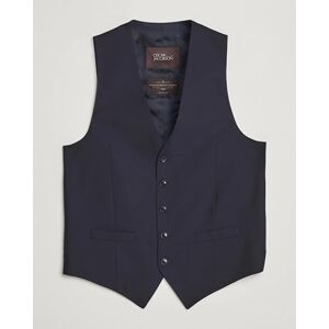 Oscar Jacobson Carlo Wool Waistcoat Navy