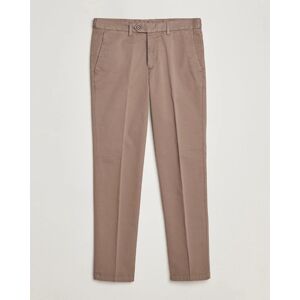 Oscar Jacobson Danwick Cotton Trousers Light Brown