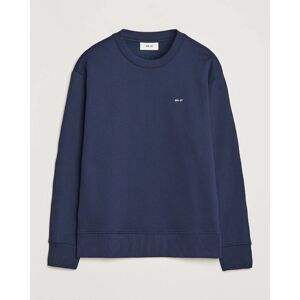 NN07 Briggs Logo Crew Neck Sweatshirt Navy Blue