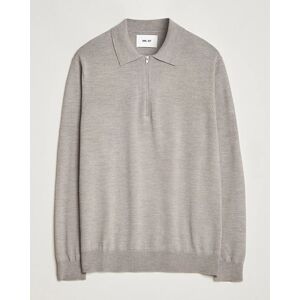 NN07 Sergio Half Zip Polo Stone