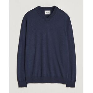 NN07 Sergio V-Neck Pullover Navy Melange