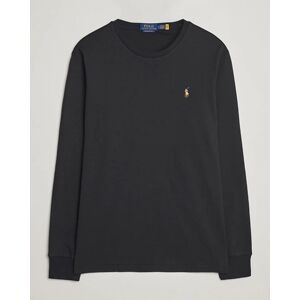 Polo Ralph Lauren Luxury Pima Cotton Long Sleeve T Shirt Black