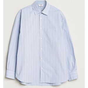 Filippa K Striped Poplin Shirt Faded Blue/White