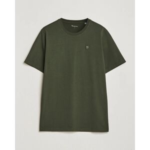 KnowledgeCotton Apparel Loke Badge T-Shirt Forest Night