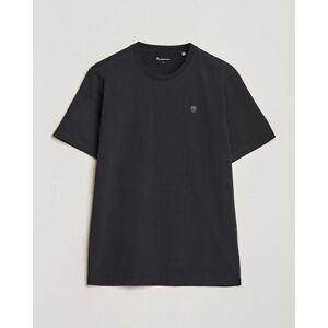 KnowledgeCotton Apparel Loke Badge T-Shirt Jet Black