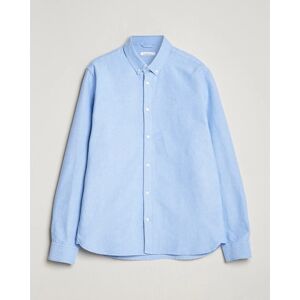 KnowledgeCotton Apparel Harald Small Owl Regular Oxford Shirt Lapis Bl