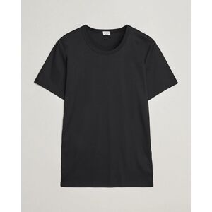 Zimmerli of Switzerland Mercerized Cotton Crew Neck T-Shirt Black