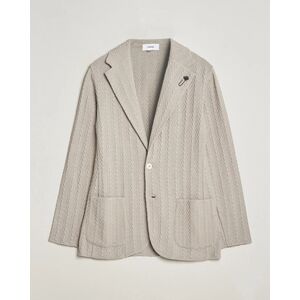 Lardini Knitted Structure Cotton Blazer Beige