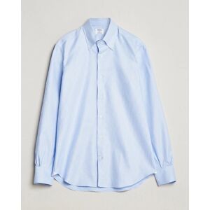Mazzarelli Soft Cotton Texture Button Down Shirt Light Blue