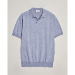 Altea Cotton/Cashmere Polo Shirt Light Blue