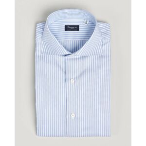 Finamore Napoli Milano Slim Royal Oxford Shirt Blue Stripe