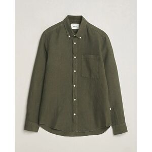 NN07 Arne Linen Shirt Capers Green