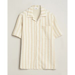 NN07 Julio Striped Short Sleeve Shirt Khaki/White