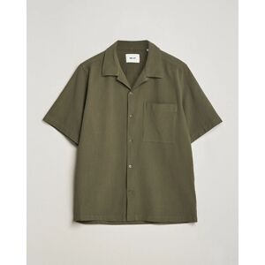 NN07 Julio Seersucker Short Sleeve Shirt Capers Green