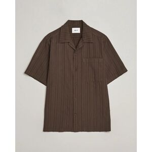 NN07 Julio Structured Short Sleeve Shirt Demitasse Brown