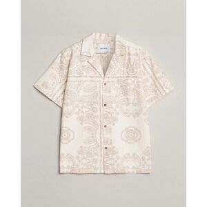 Les Deux Lesley Paisley Short Sleeve Shirt Light Ivory