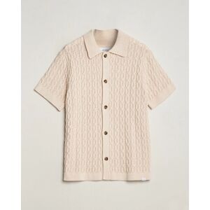 Les Deux Garret Knitted Short Sleeve Shirt Ivory