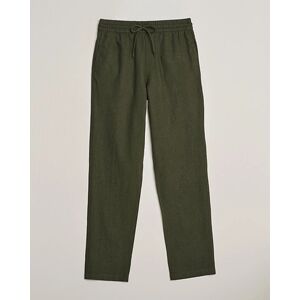 Les Deux Patrick Linen Pants Forrest Green