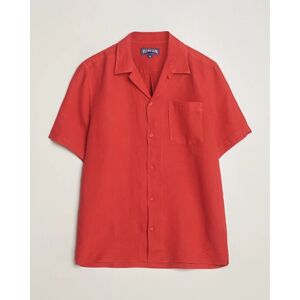 Vilebrequin Carhli Resort Short Sleeve Shirt Mouline Rouge - Publicité