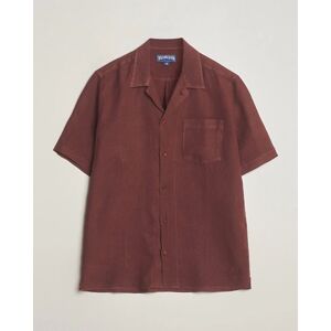 Vilebrequin Carhli Resort Short Sleeve Shirt Acajou