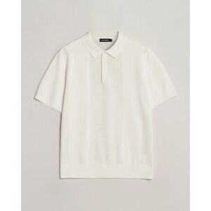 J.Lindeberg Reymond Solid Knitted Polo Cloud White