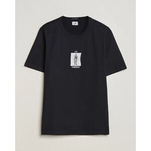 C.P. Company Mercerized Heavy Cotton Back Logo T-Shirt Black