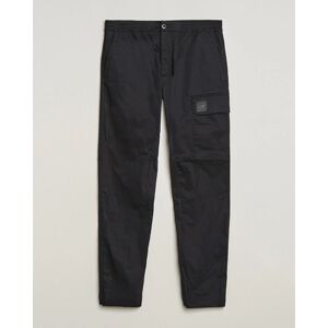 C.P. Company Metropolis Gabardine Stretch Satin Cargo Trousers Black