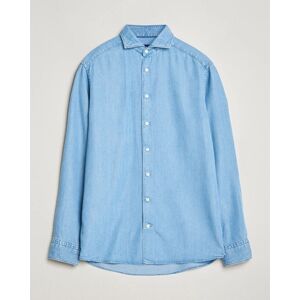 Eton Slim Fit Denim Tencel Shirt Blue
