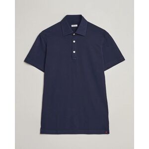 Kiton Short Sleeve Jersey Polo Navy